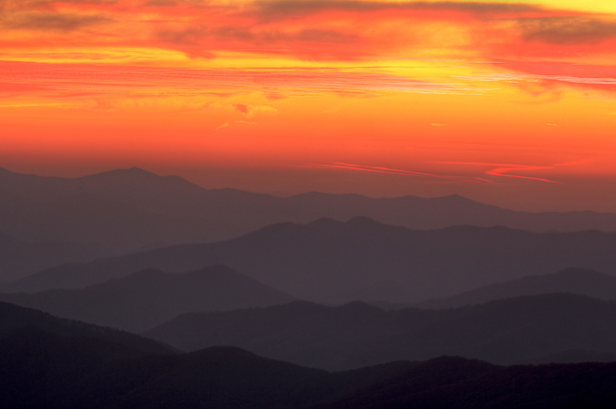 Sunset at Clingmans Dome