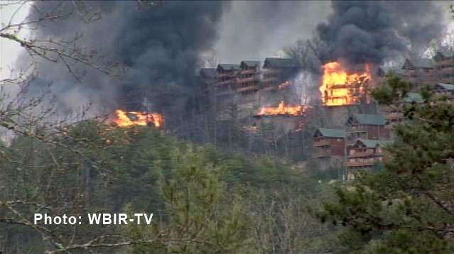 pigeon forge fire